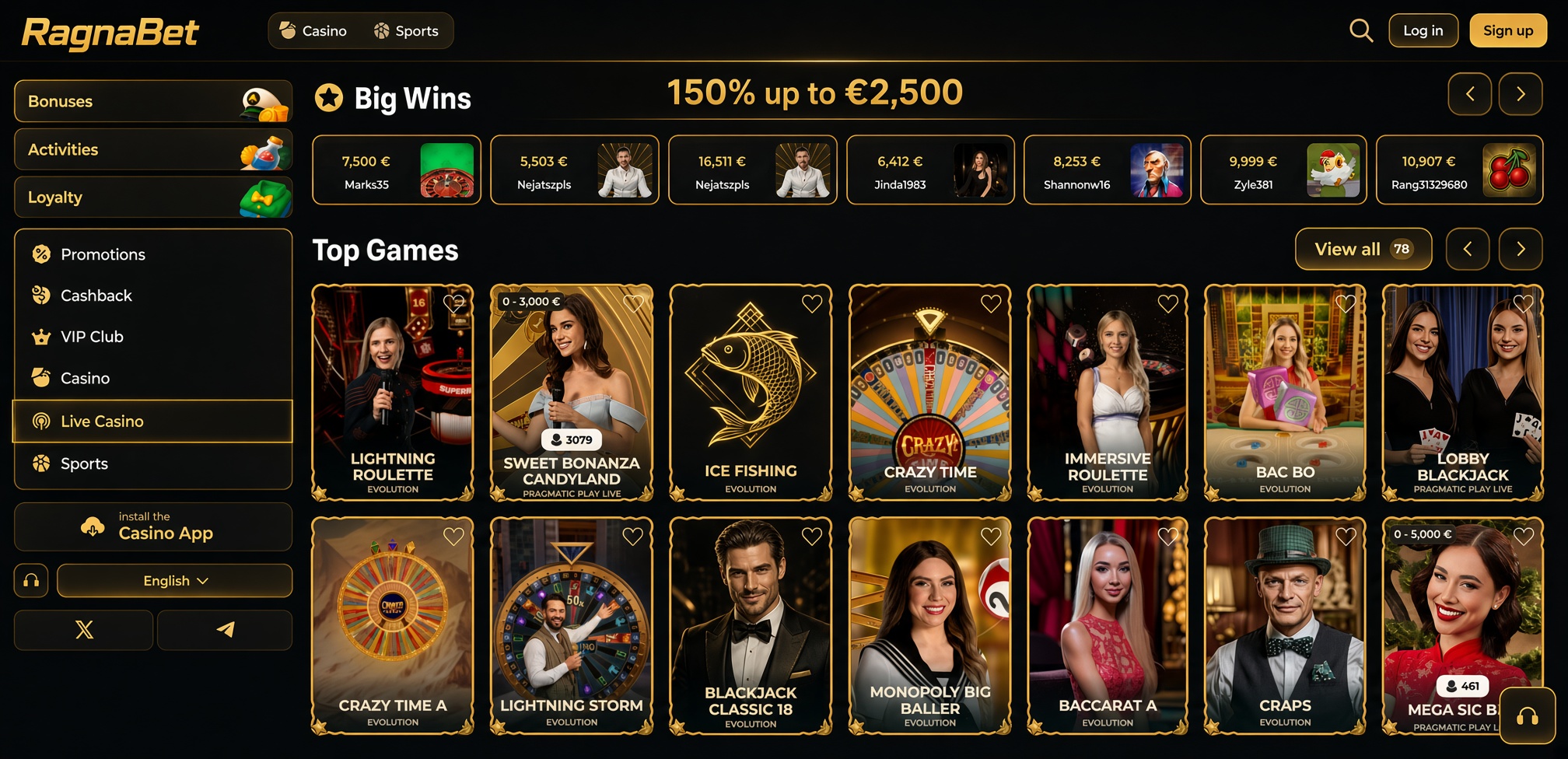 RagnaBet Slots and Games
